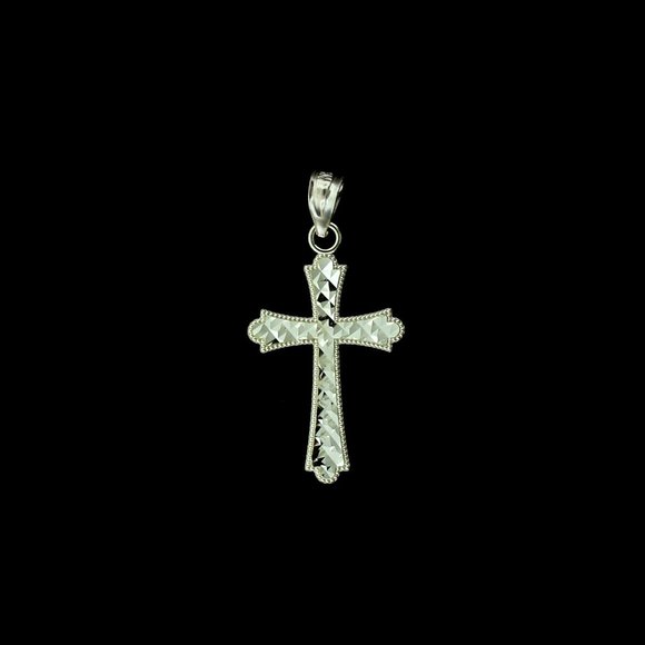 10K Real Gold Rope Chain and Cross Pendant Set - Picture 5 of 9